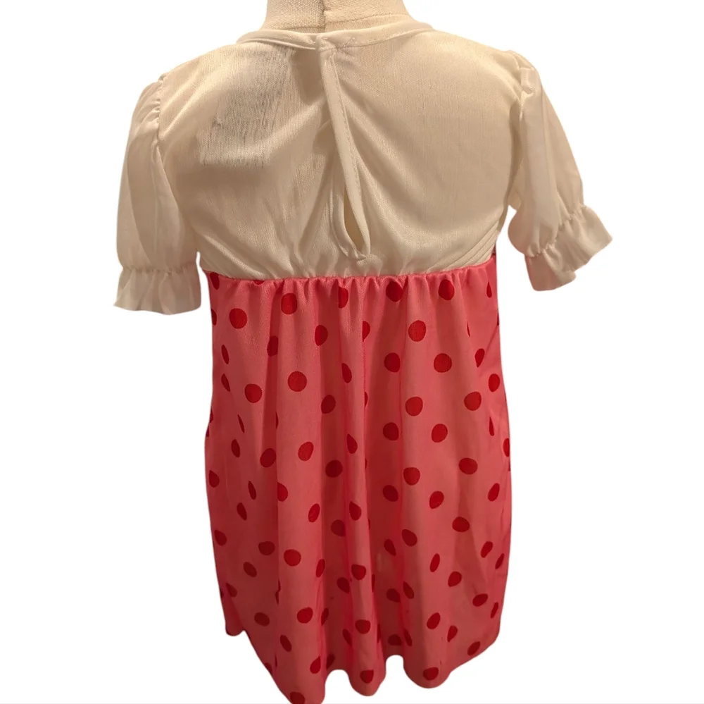 Strawberry Shortcake Vintage Y2K Halloween Costume Dress Toddler Size‎ 2/4